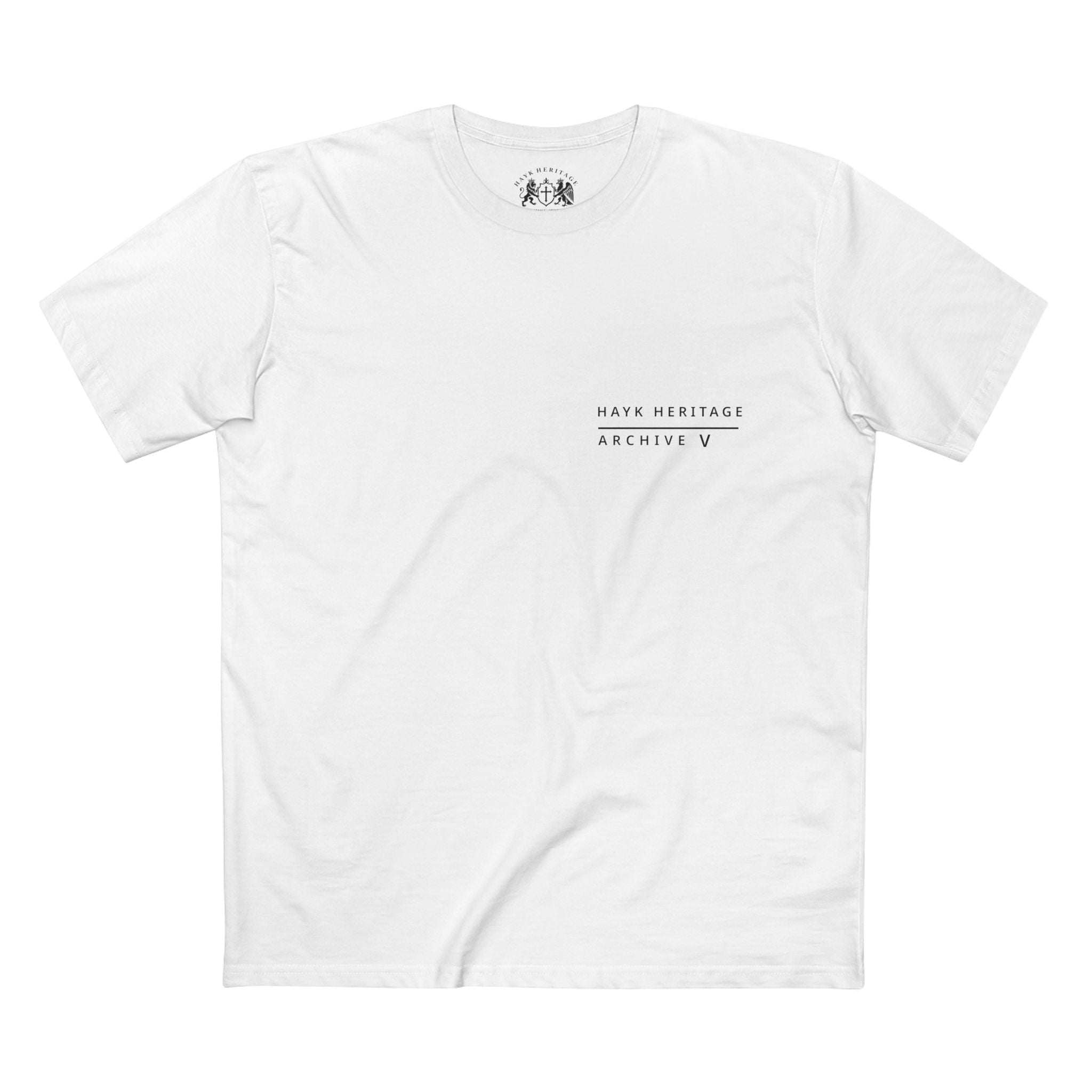 Tork Angegh Archive V lifestyle shot — Armenian mythology graphic tee Hayk Heritage