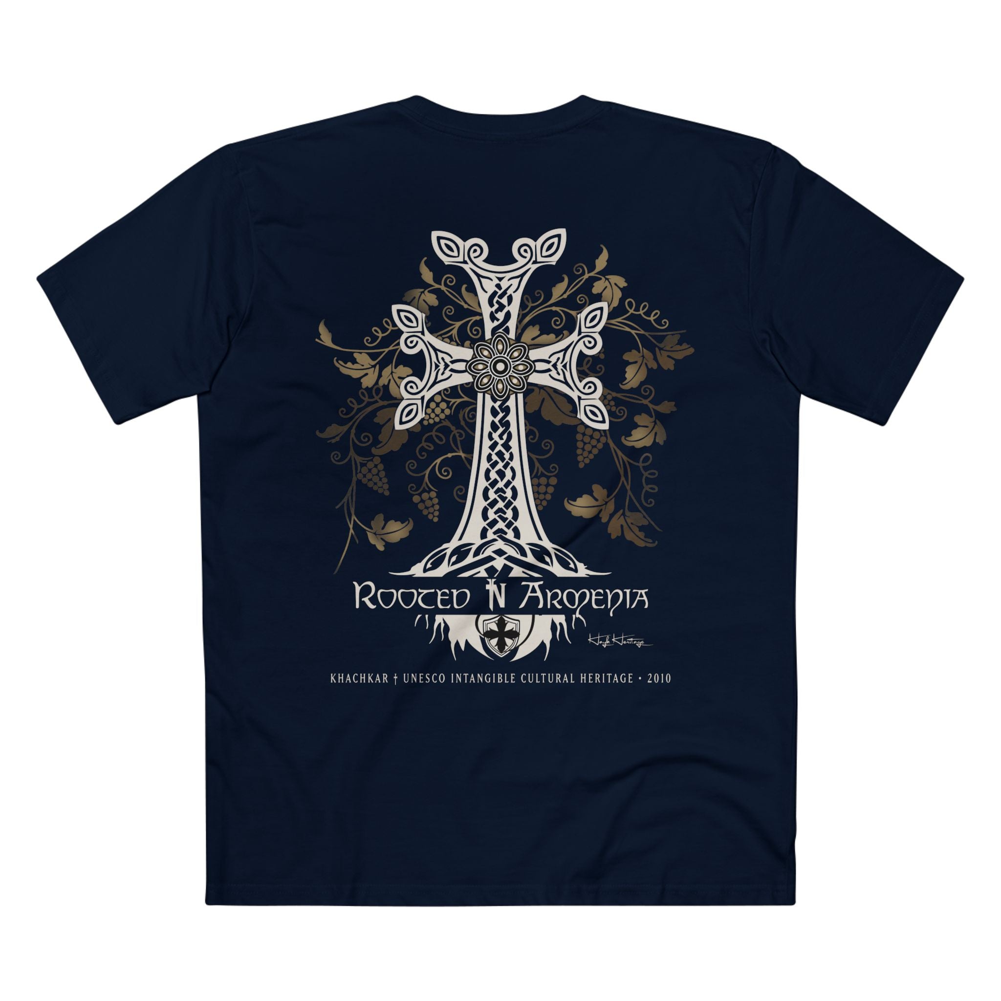Khachkar T-Shirt — Rooted in Armenia - Grit & Grin