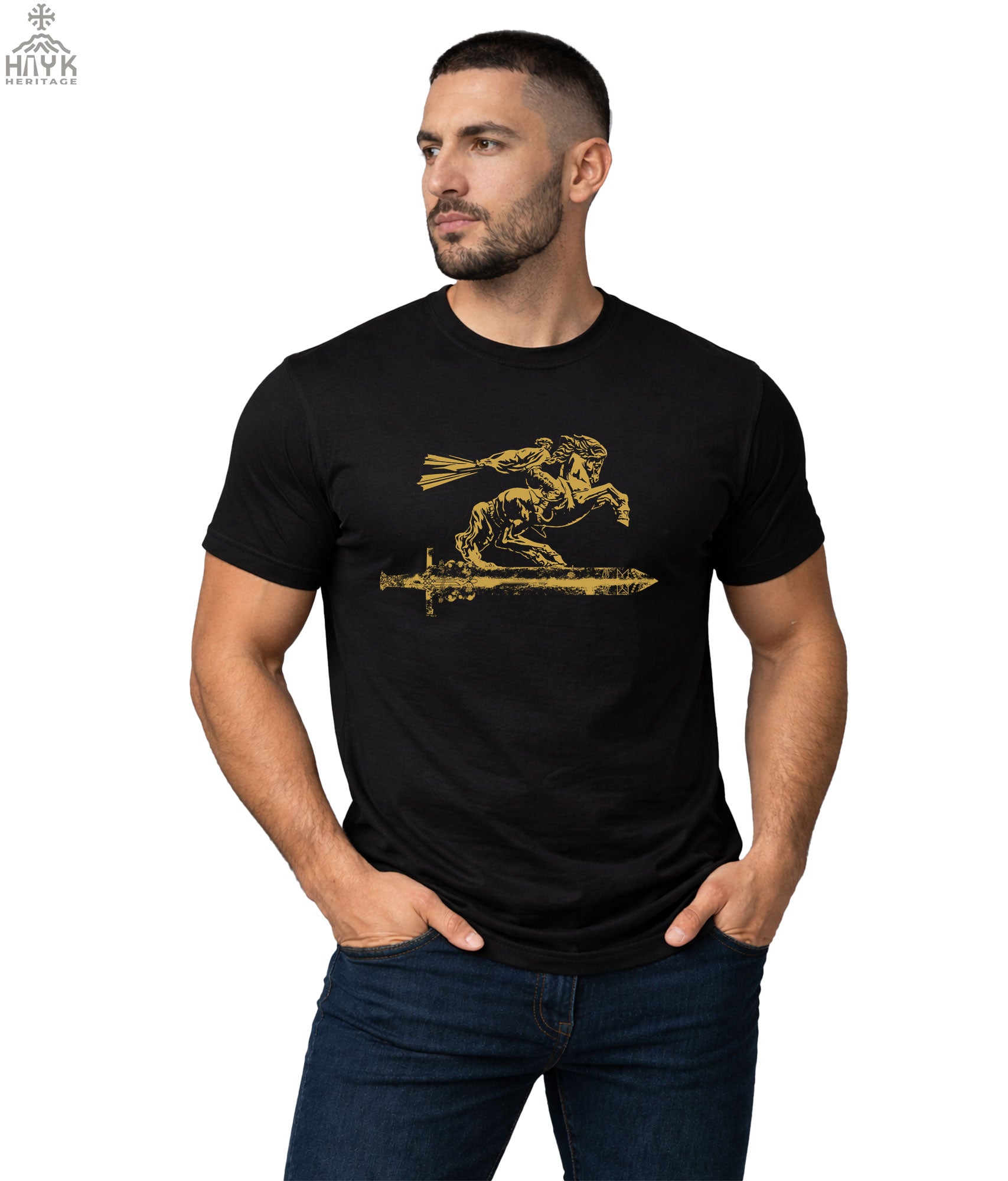 Sasuntsi Davit T-Shirt — Warrior of Sassoun - Grit & Grin