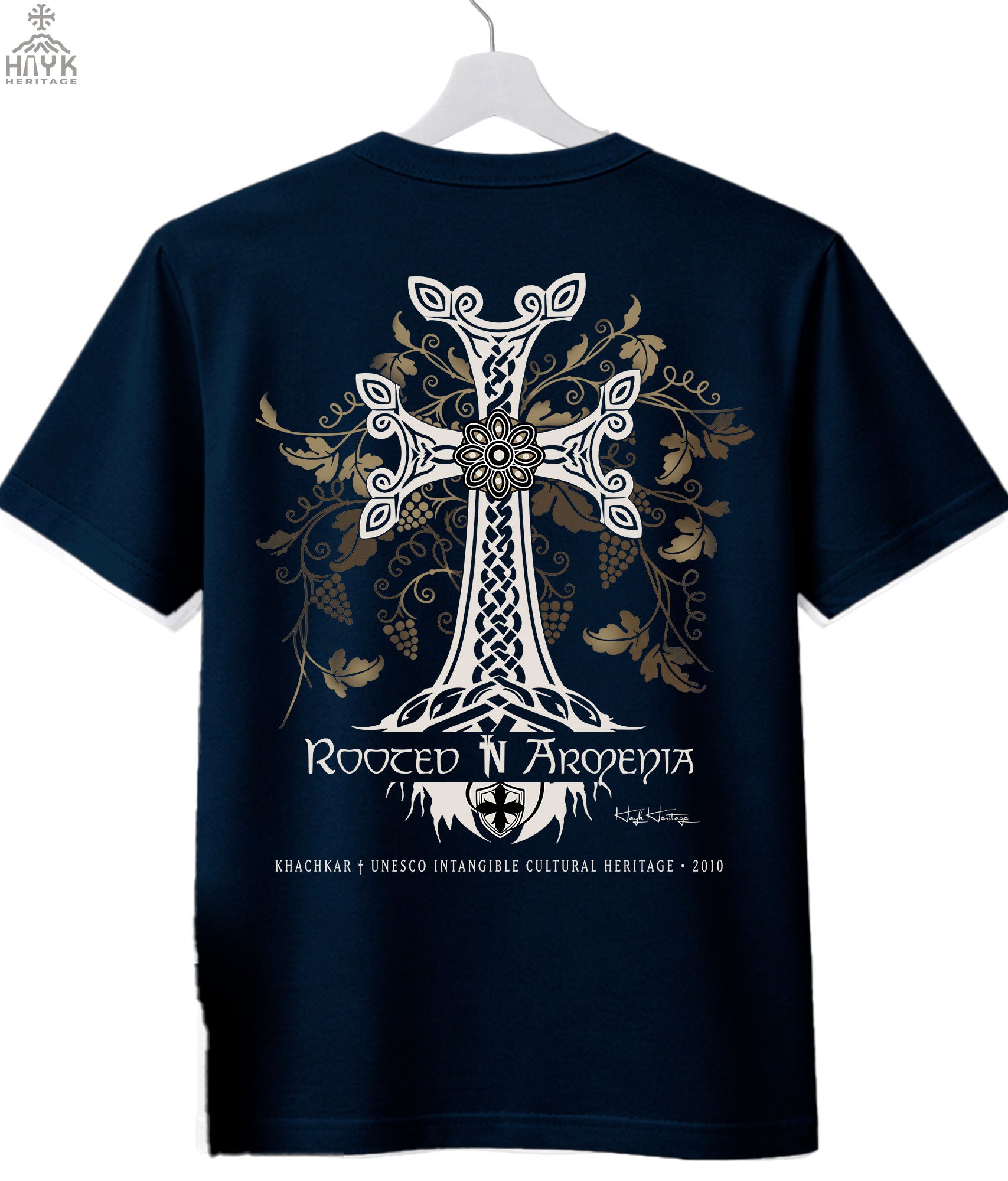 Khachkar T-Shirt — Rooted in Armenia - Grit & Grin