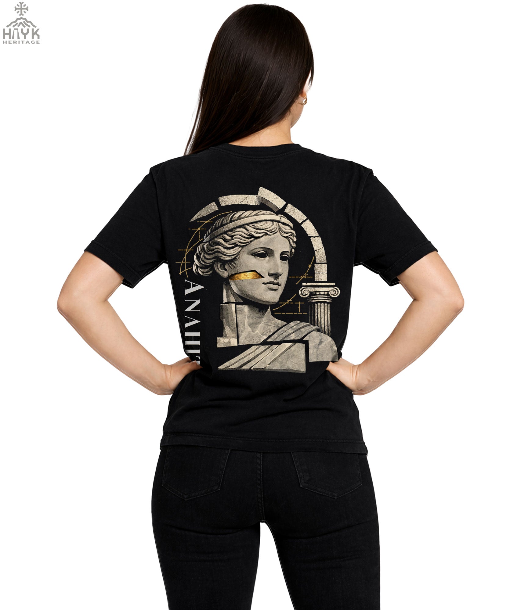 Anahit Armenian Goddess Stone-Style Adult Tee - Grit & Grin