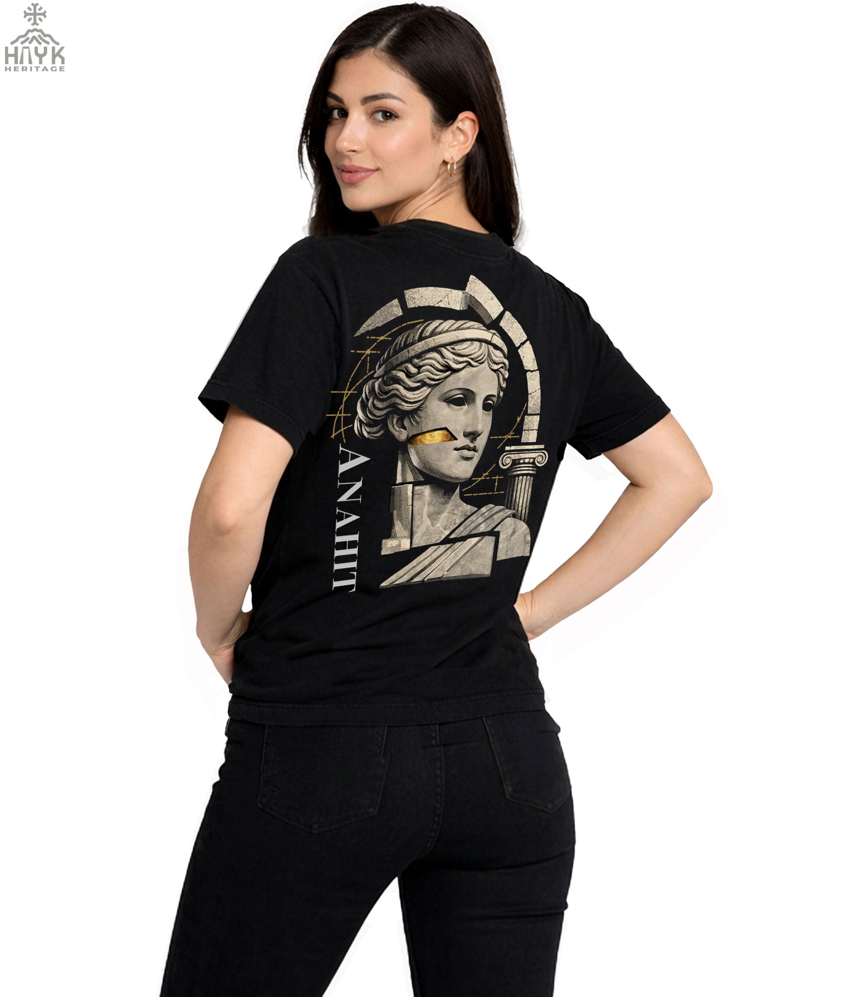 Anahit Armenian Goddess Stone-Style Adult Tee - Grit & Grin
