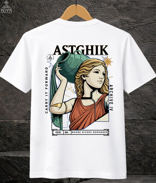 Astghik Archive IV "Where Rivers Remember" — Armenian goddess graphic tee | Hayk Heritage