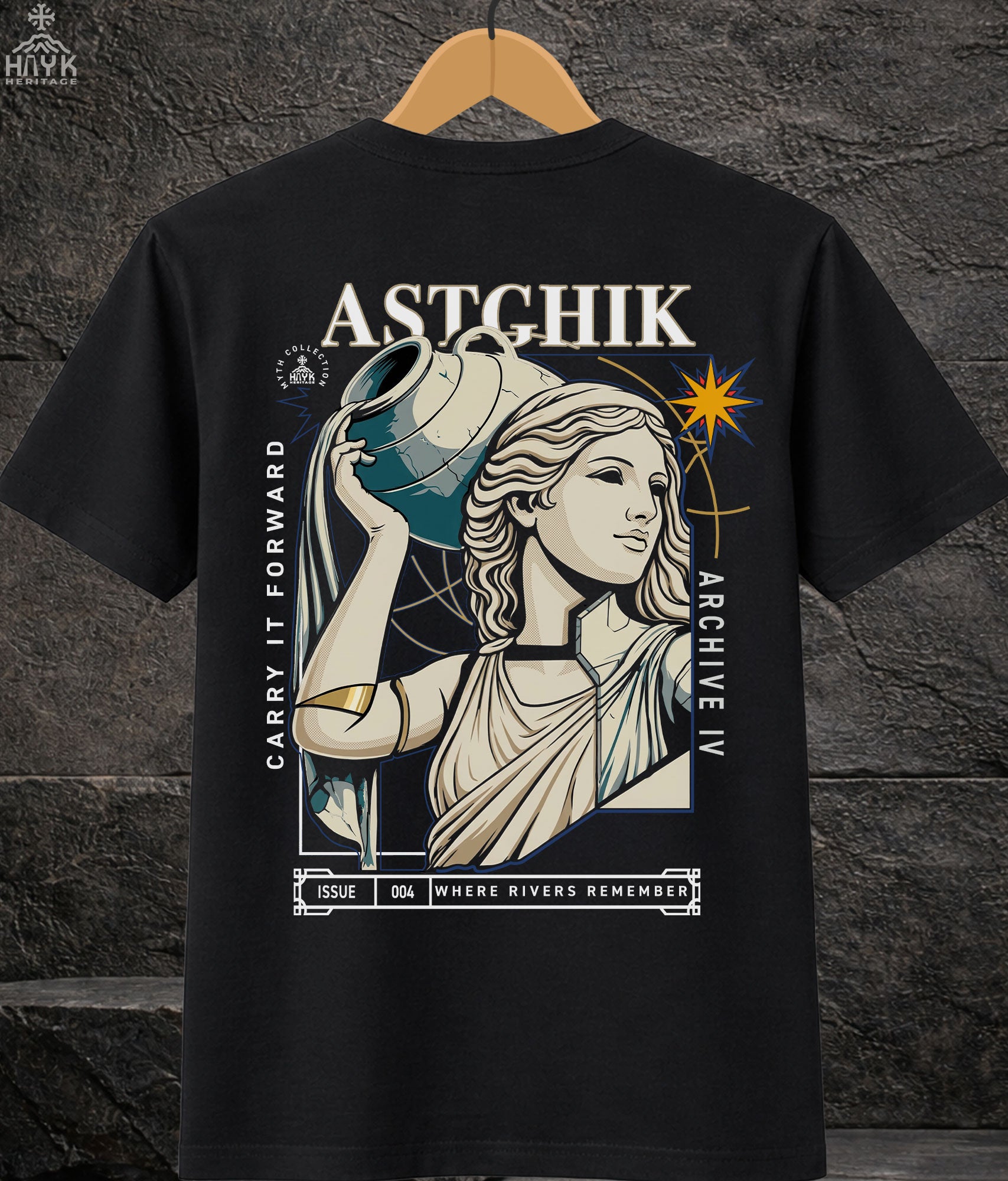 Astghik — Armenian mythology t-shirt, goddess of love | Archive IV: Where Rivers Remember