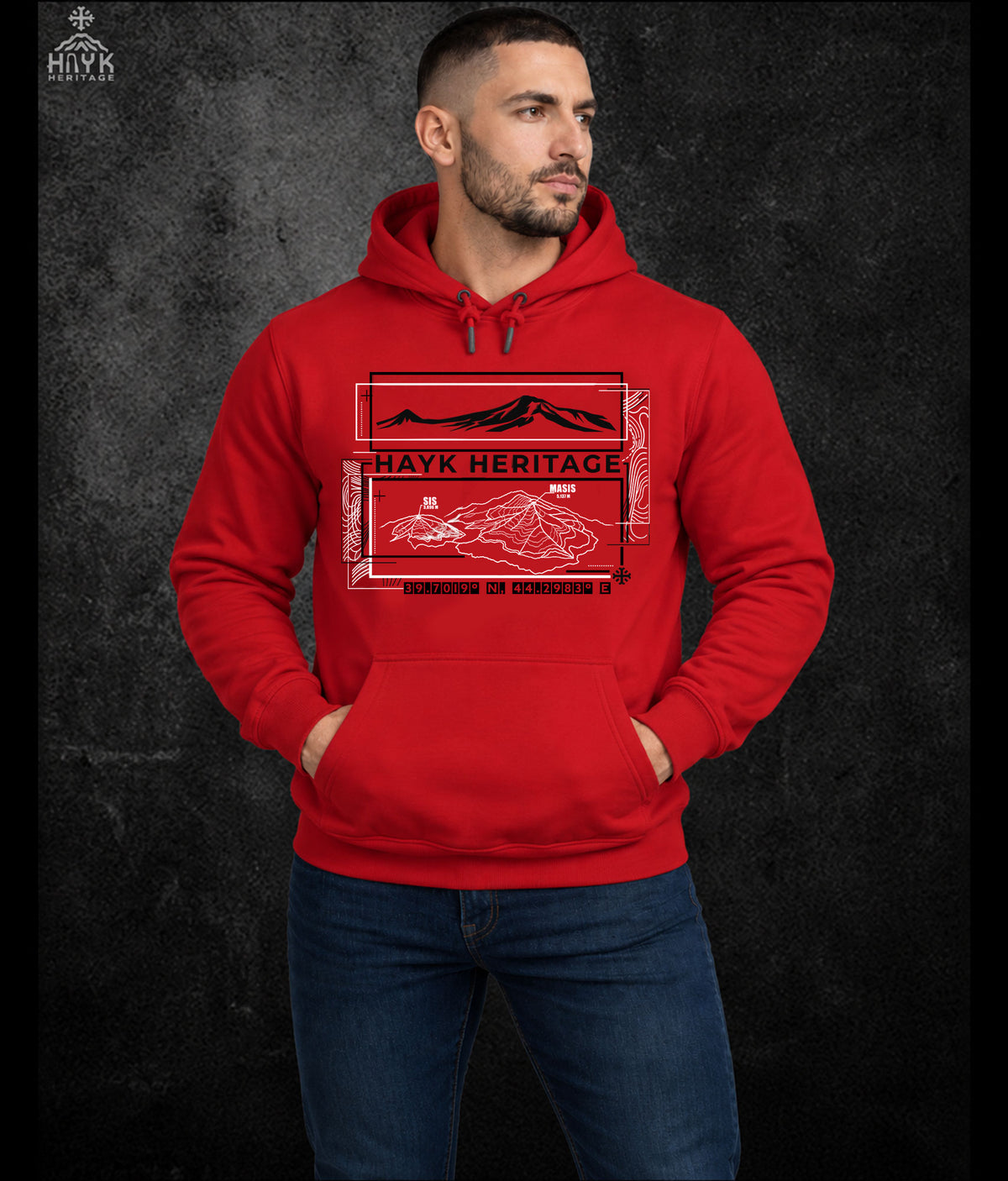 Sis and Masis Topo Map Hoodie - Grit & Grin