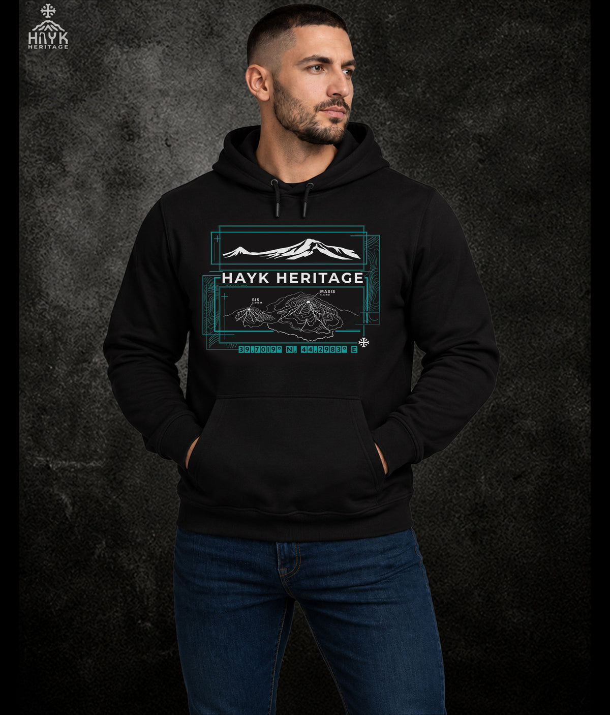 Sis and Masis Topo Map Hoodie - Grit & Grin