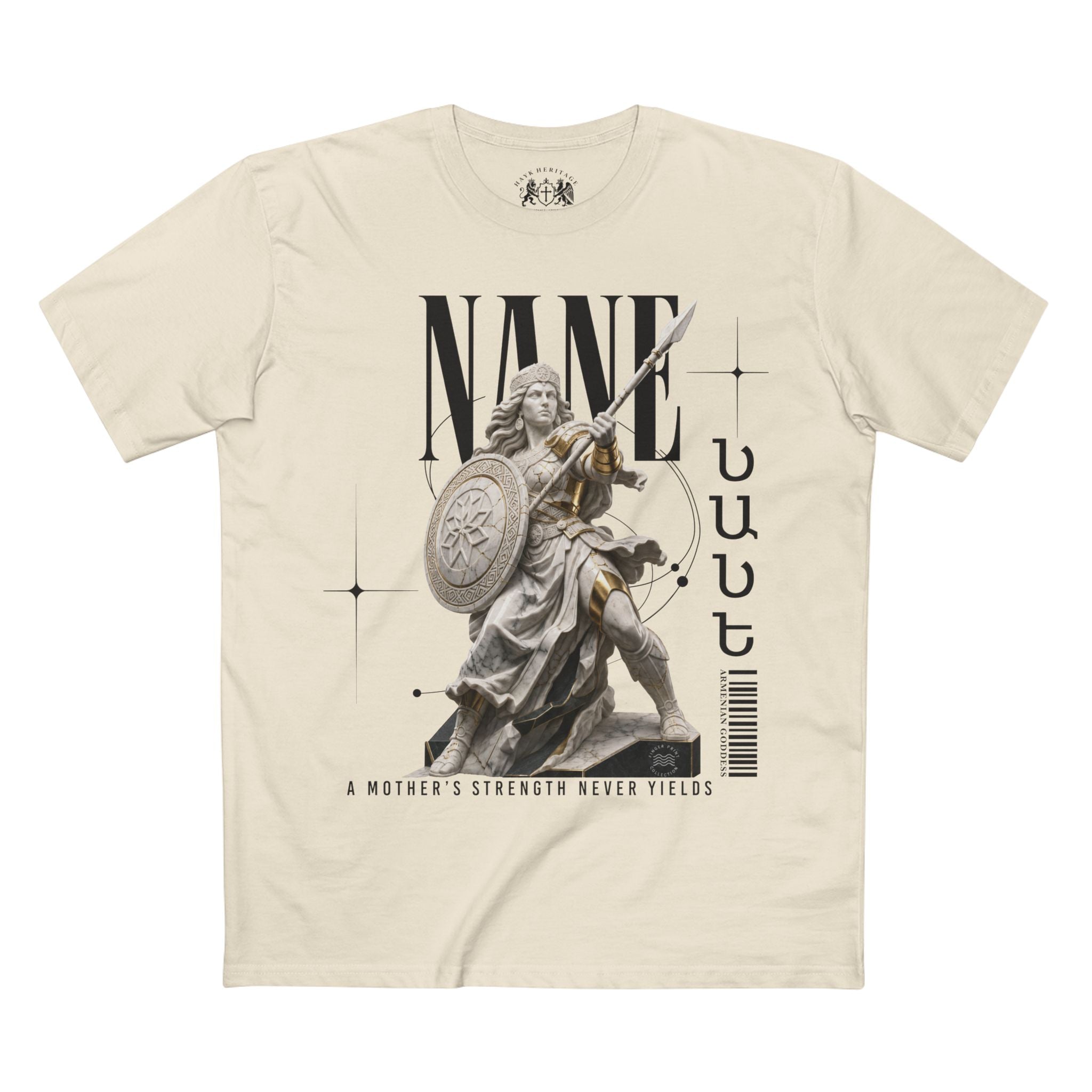 Nane goddess of war and motherhood graphic tee, Hayk Heritage