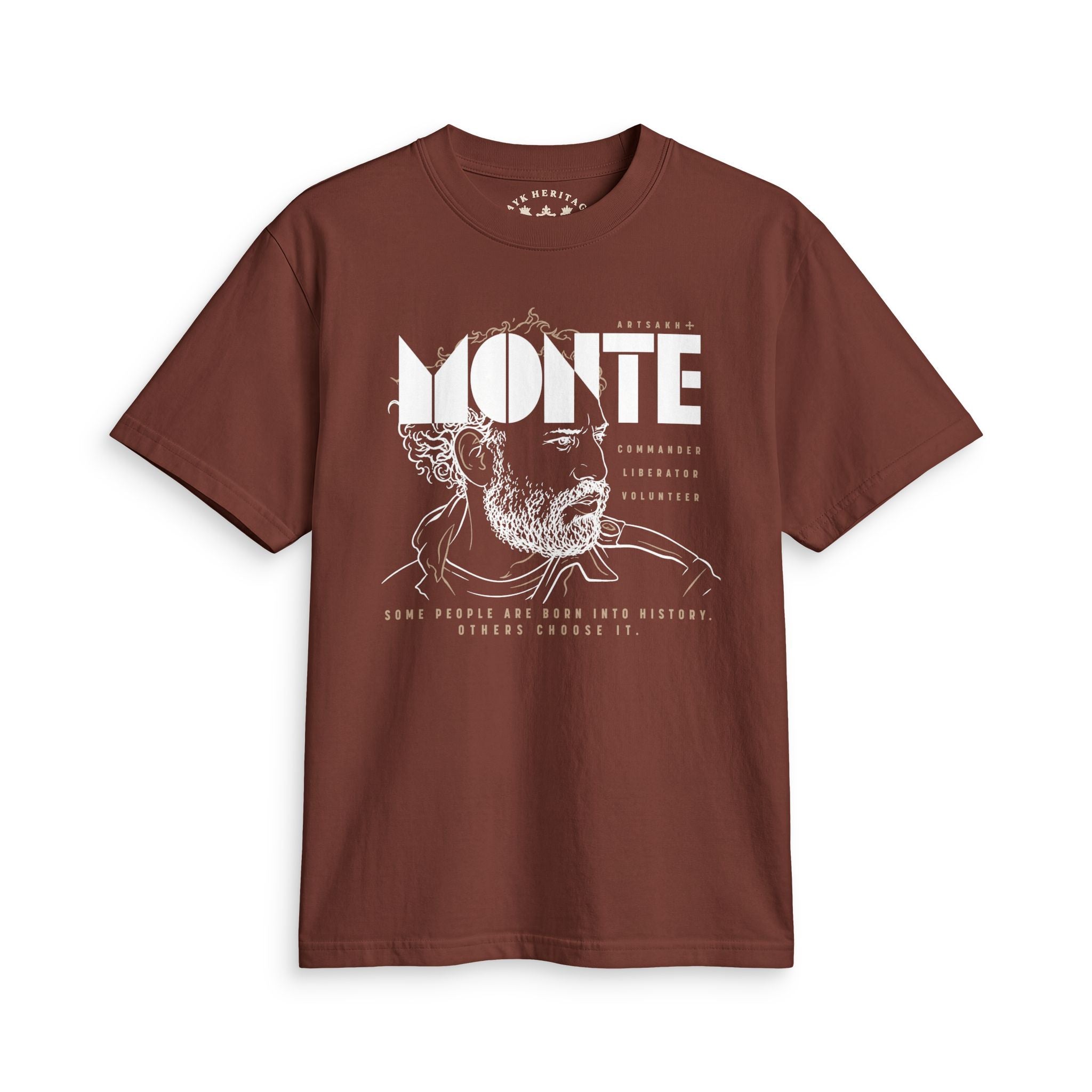 Monte Melkonian — He Chose Armenia | Hand-sketched portrait closeup design detail