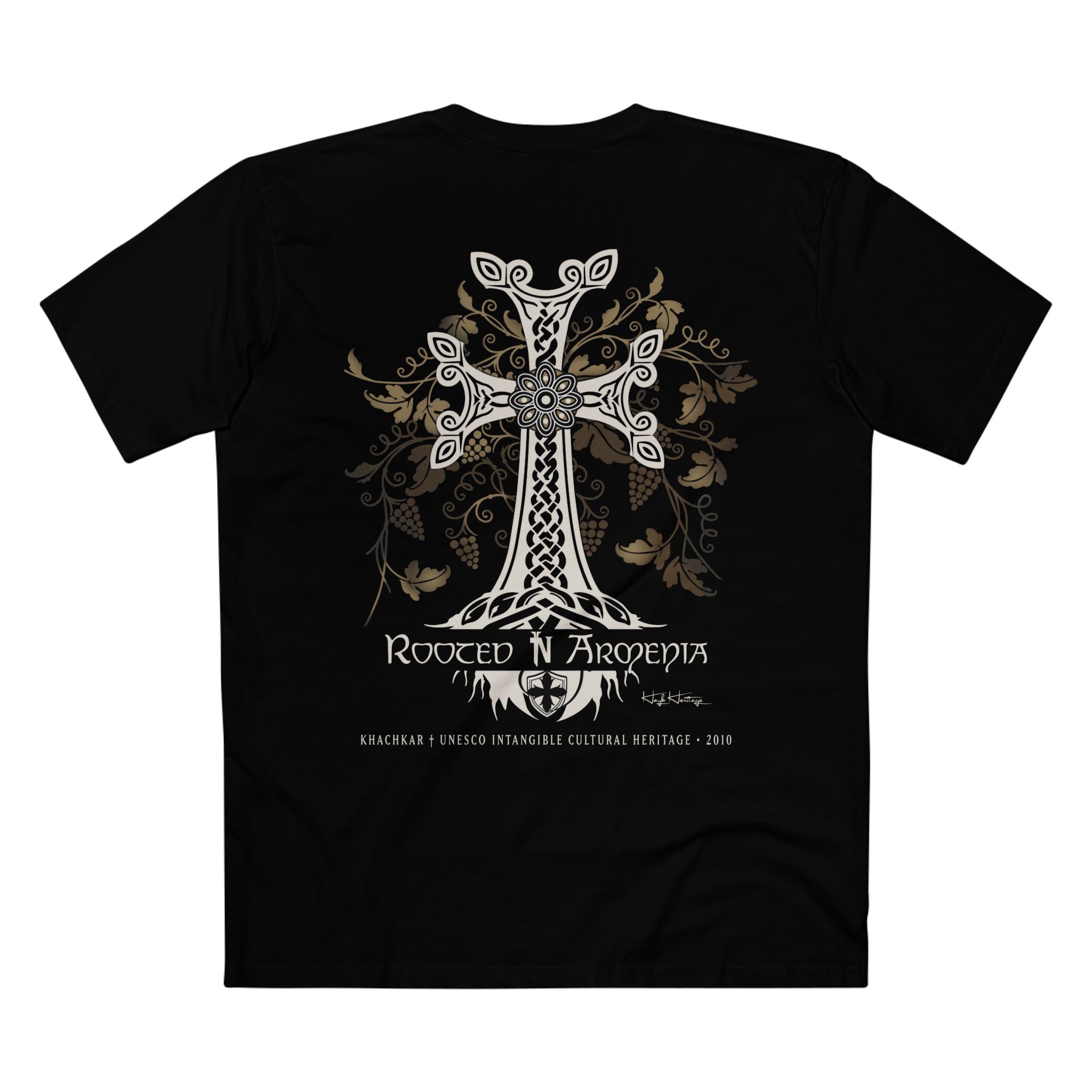 Khachkar T-Shirt — Rooted in Armenia - Grit & Grin
