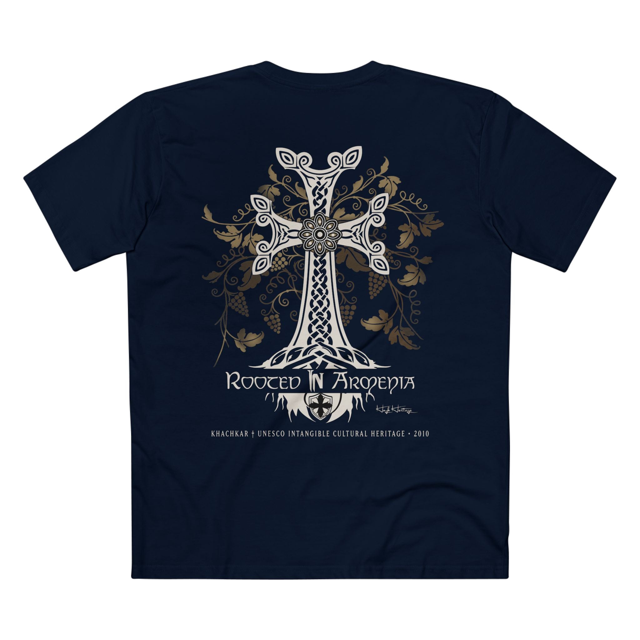 Khachkar T-Shirt — Rooted in Armenia - Grit & Grin