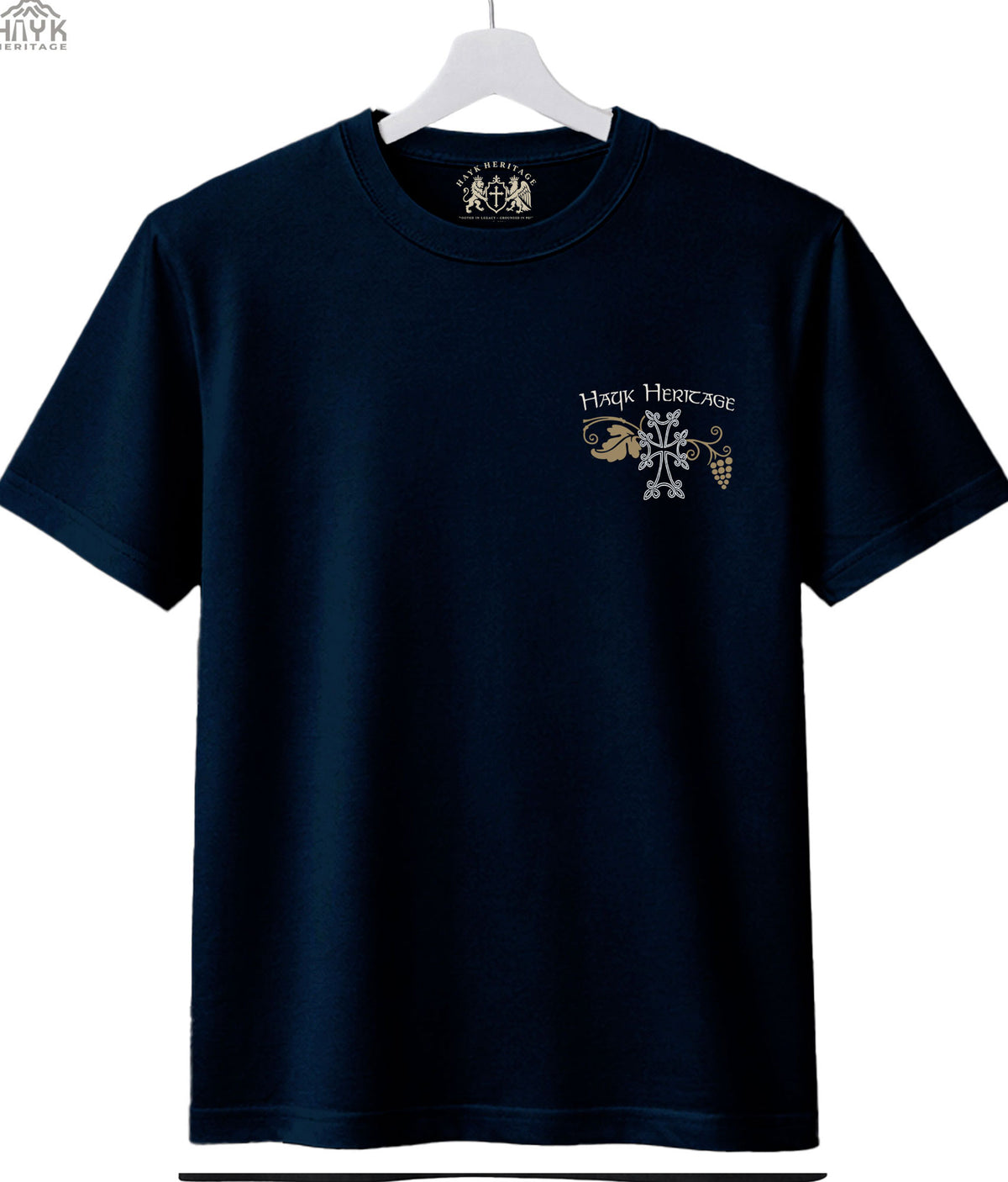 Khachkar t-shirt — Armenian cross-stone graphic, Hayk Heritage