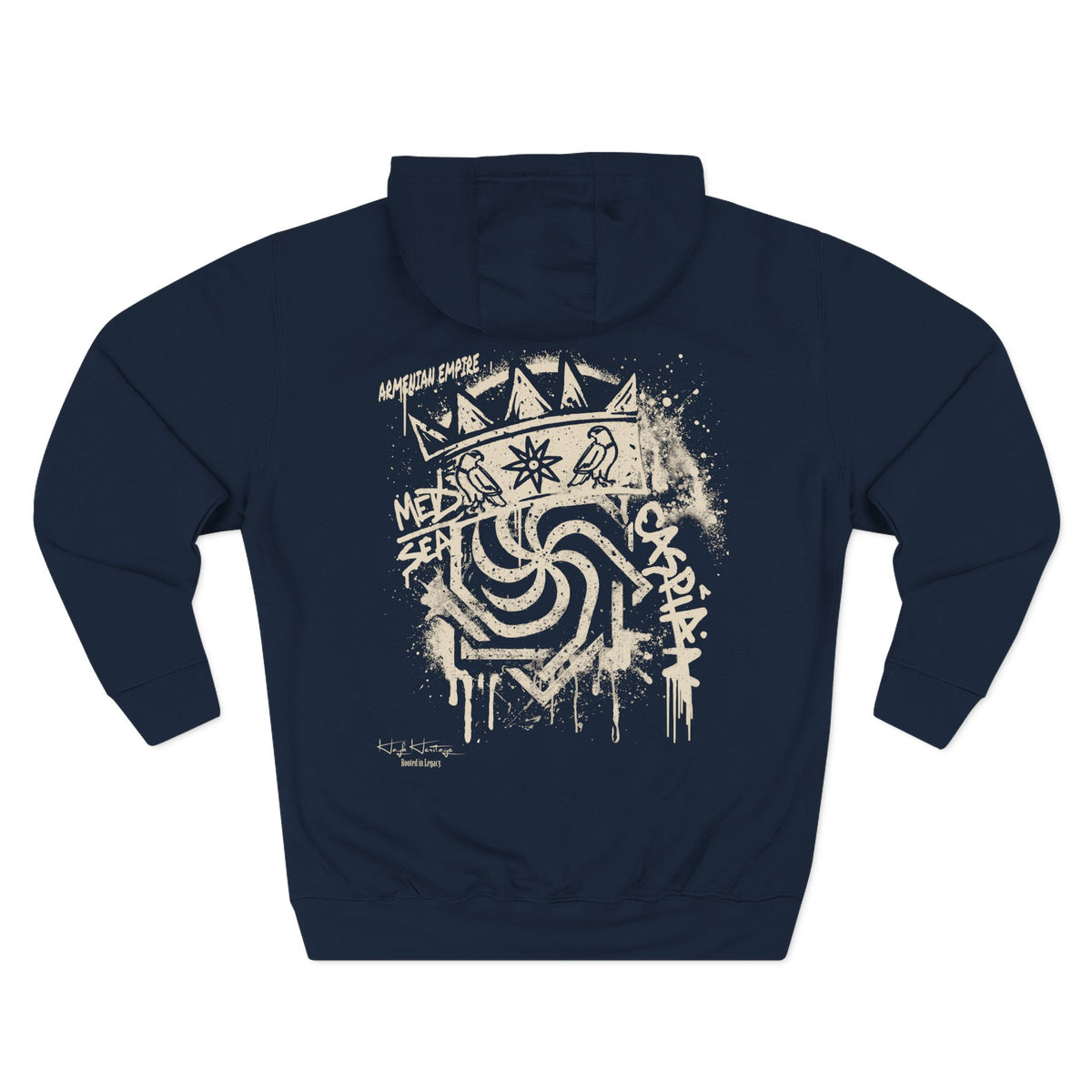 Tigran the Great Crown of the Armenian Empire hoodie, front chest print