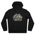Hayk Heritage Harvest of Ararat hoodie, back print detail of pomegranates and grapes