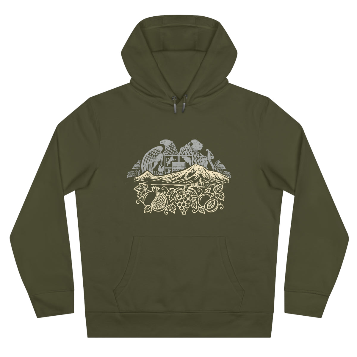 Harvest of Ararat hoodie by Hayk Heritage, Armenian heritage fleece pullover