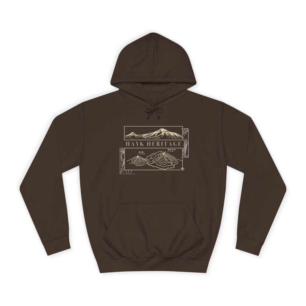 Mount Ararat Topographic Hoodie — Sis & Masis  Description: