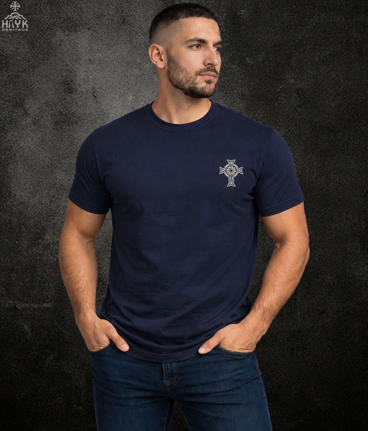 Armenian Heritage Crest Tee | Eagle, Lion & Cross - Grit & Grin